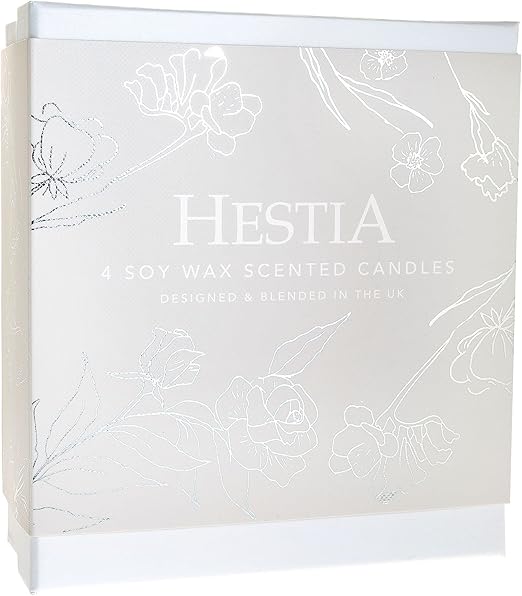 Hesita Set of 4 Soy Wax Scented Candles Home Fragrance Collection