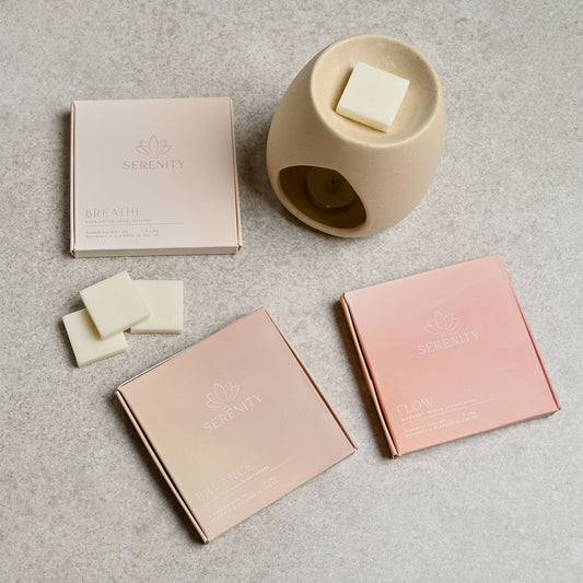 Serenity Breathe Set of 9 Wax Melts Eucalyptus,Sage & Vetiver