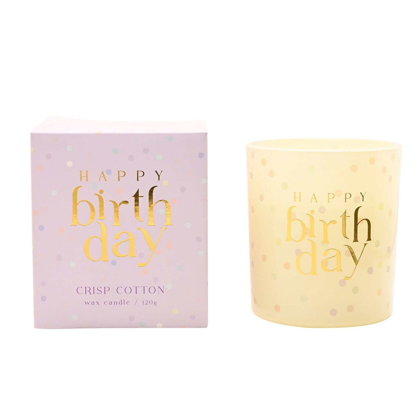 Confetti Candle - Happy Birthday