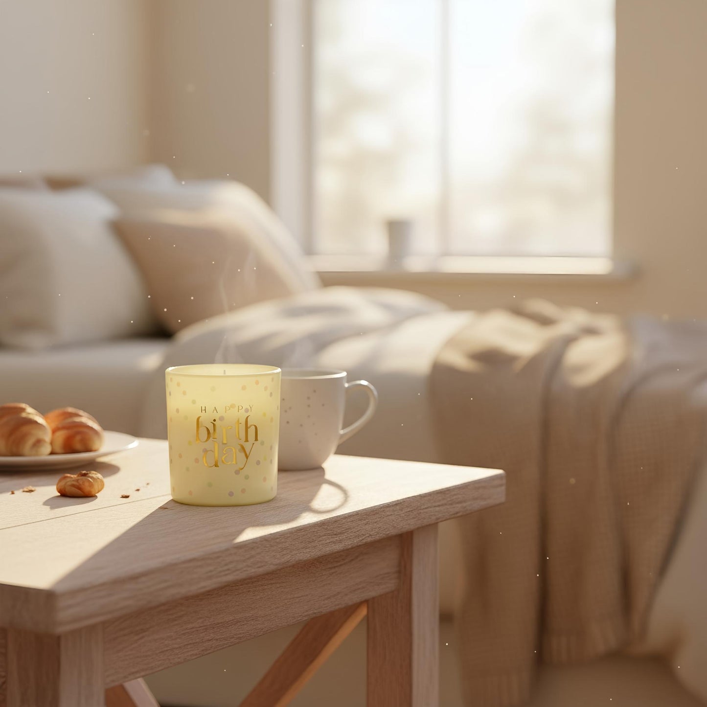 Confetti Candle - Happy Birthday