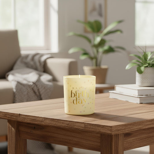 Confetti Candle - Happy Birthday