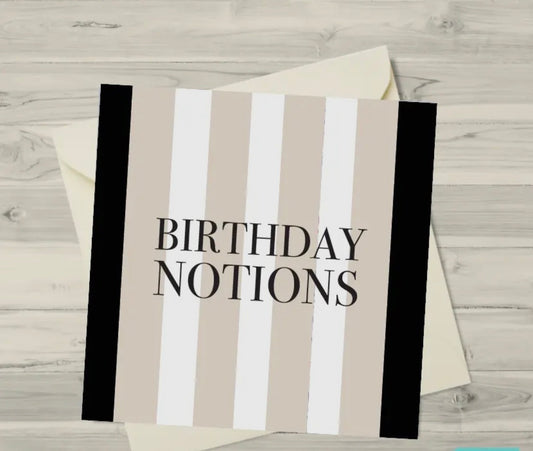 Birthday card notions