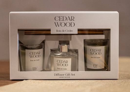 Diffuser gift set cedar wood